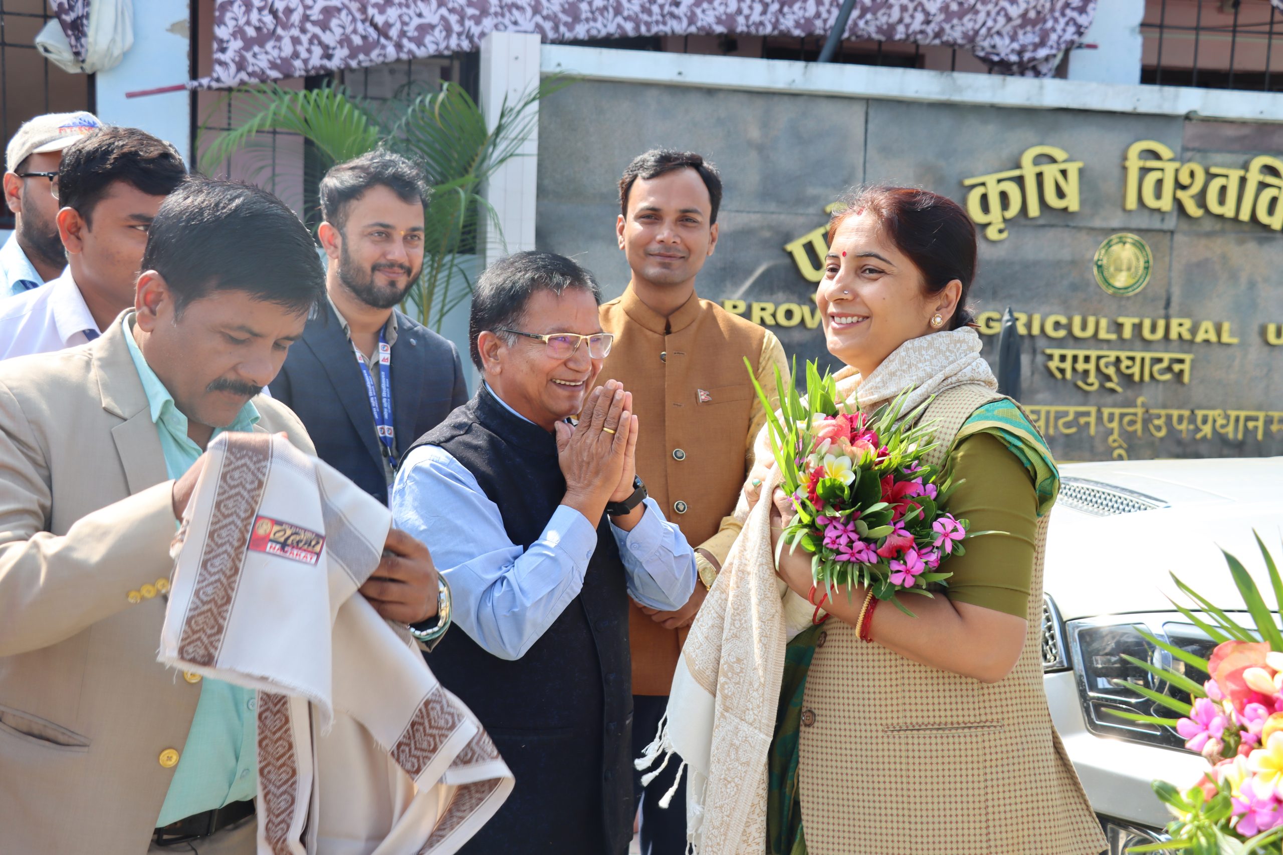 मधेस प्रदेश सरकारको शिक्षा तथा संस्कृति मन्त्री माननीय श्री रानी कुमारी तिवारीज्यूको भ्रमण